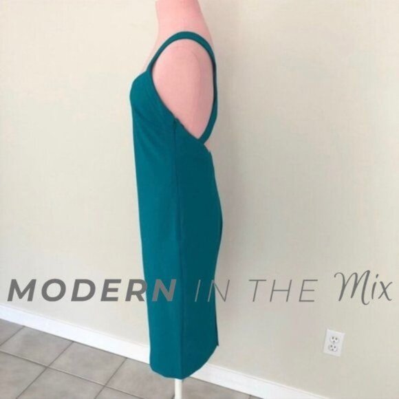 BHLDN Likely Alex Dress in Harbor Blue Green Size 4 NWT - Picture 6 of 8